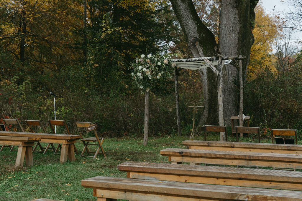 Blooming Hill Farm wedding outdoor ceremony