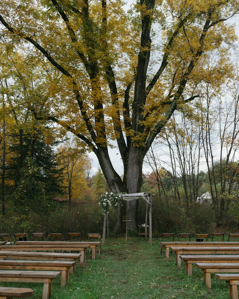 Blooming Hill Farm wedding outdoor ceremony