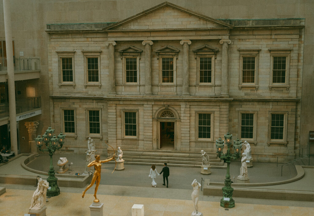 Engagement photos at the Met