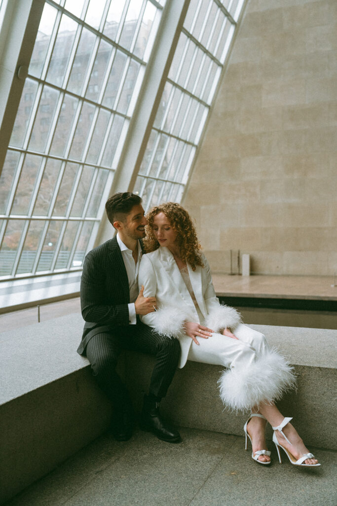 Engagement photos at the Met