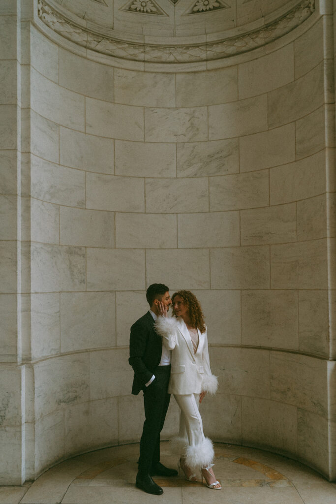 New York Public Library engagement photos 