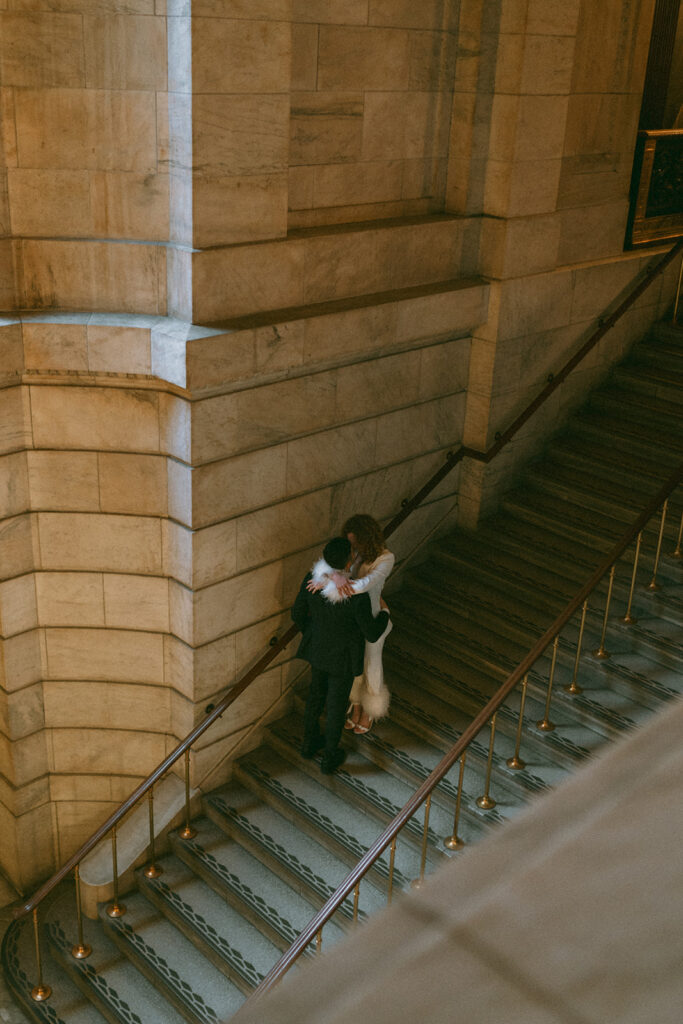 New York Public Library engagement photos 