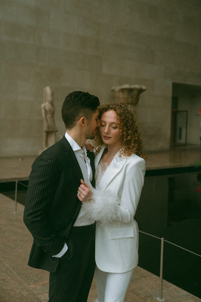 Engagement photos at the Met