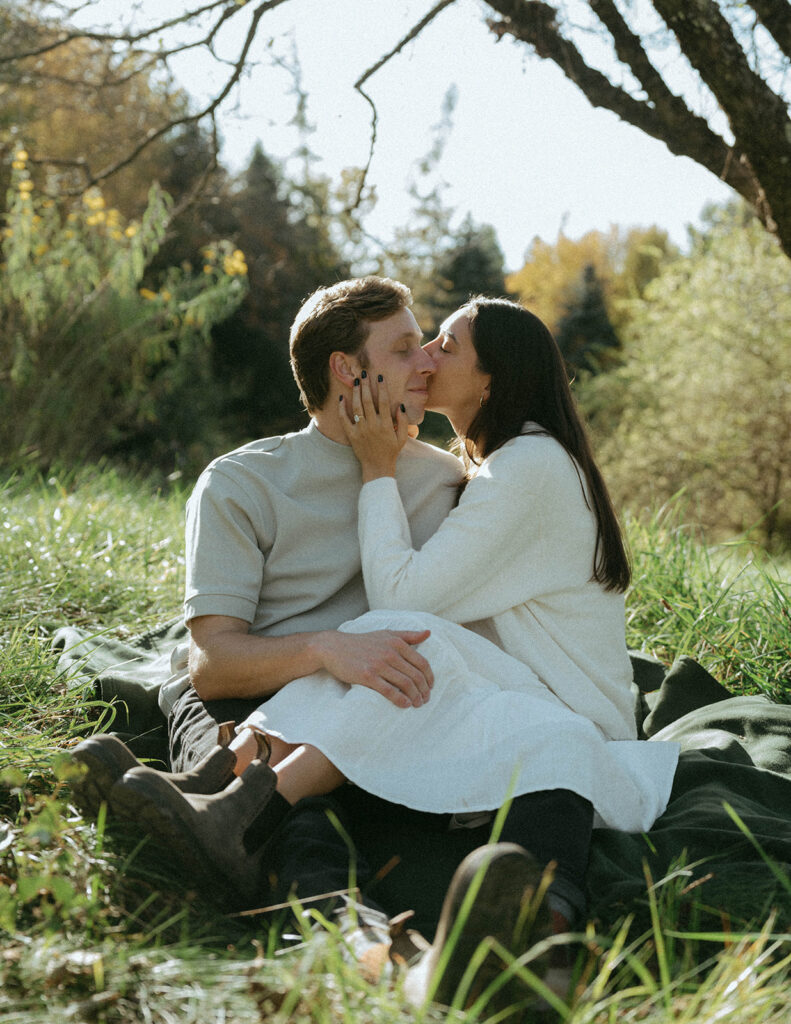 Autumn Vermont engagement photos, by Elsie Goodman Photography.