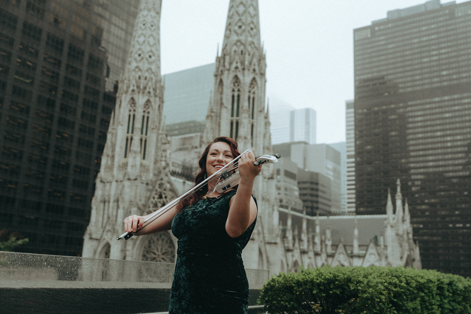 Madison + Dylan 620 Loft and Garden Wedding violinist for 620 loft & garden wedding, shot by elsie goodman, a destination and NYC wedding photographer